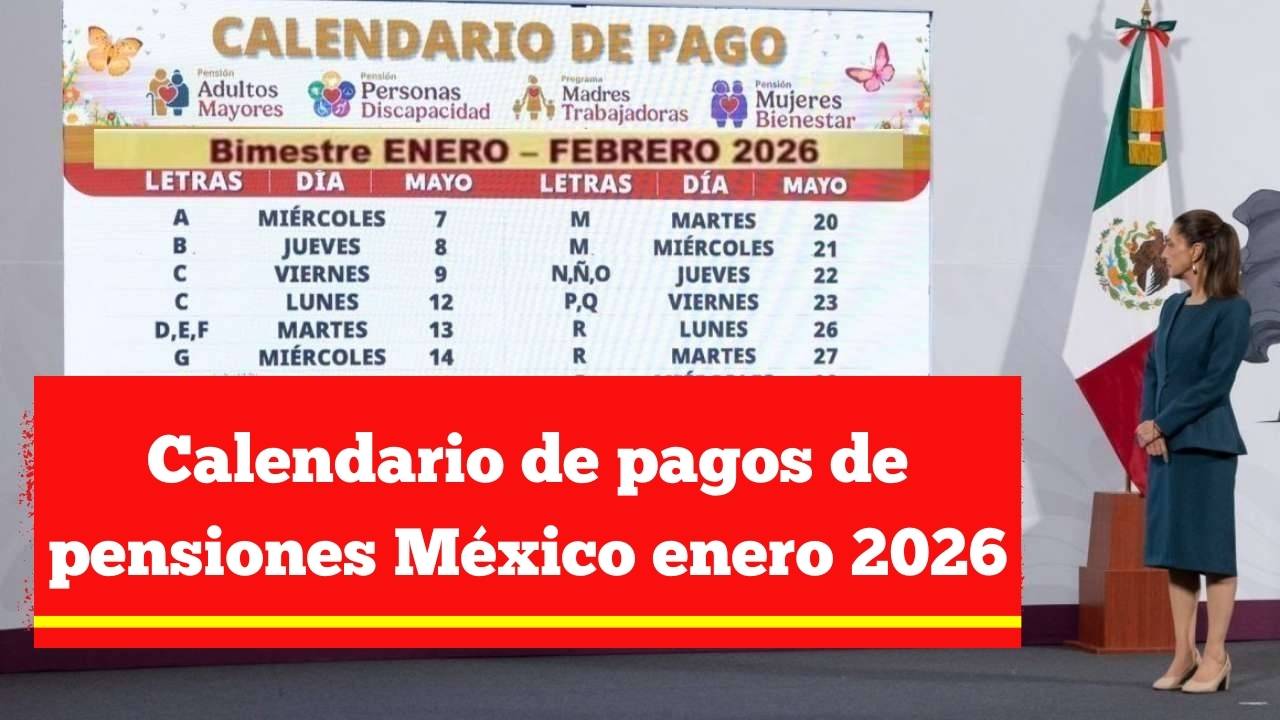 Calendario de pagos de pensiones México enero 2026: guía práctica para consultarlo