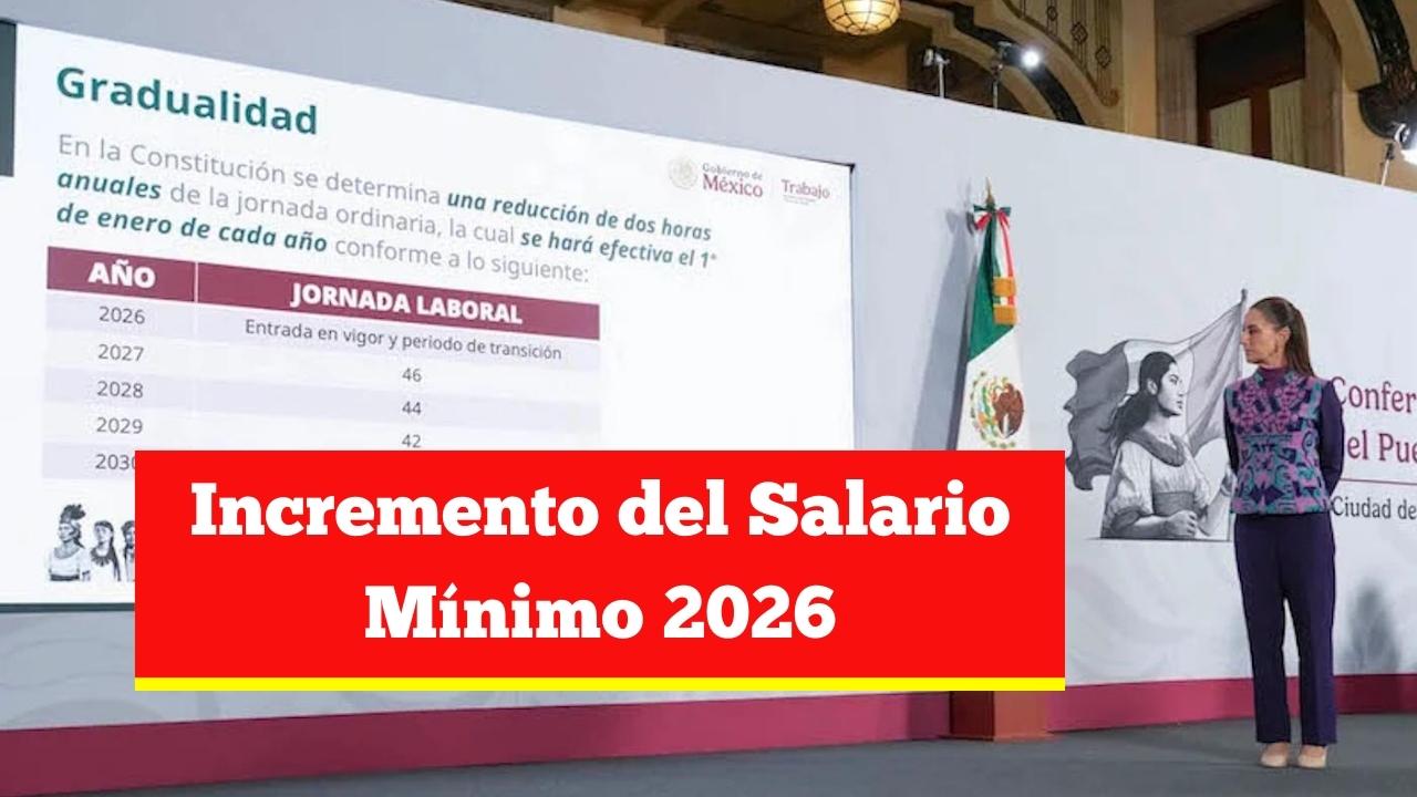 Incremento del Salario Mínimo 2026: conoce el nuevo pago de $9,582
