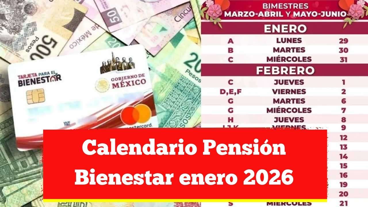 Calendario Pensión Bienestar enero 2026: cuándo cobran los adultos mayores