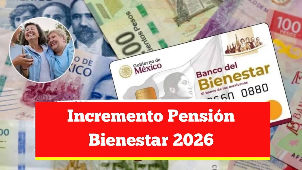 Incremento Pensión Bienestar 2026: fechas de cobro y cantidad oficial
